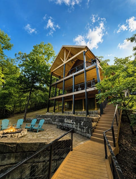 Brand new, expanded deck with a covered roof. Perfect for relaxing outdoors!