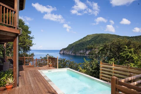 Maison de vacances avec piscine vue sur mer Guadeloupe Vacation home ocean view