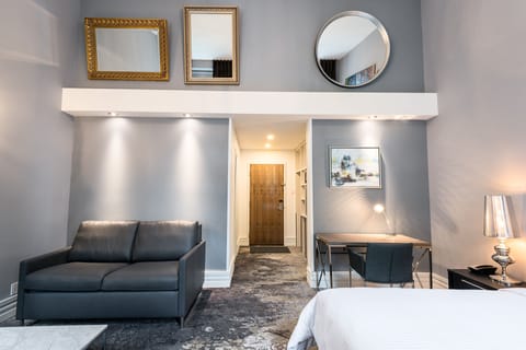 Deluxe Quadruple Room, 1 King Bed with Sofa bed, Park View | In-room safe, desk, soundproofing, iron/ironing board