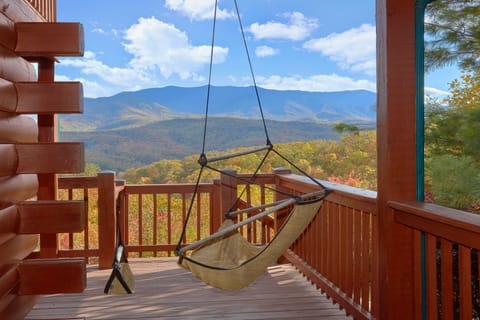 The Smokys are your Backyard! Swing away to Epic views in our Sky Chair!