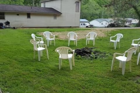 Outside area fire pit 