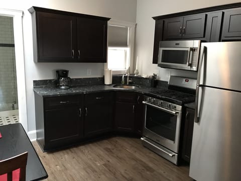 Granite counter tops, stainless steel appliances and all of the amenities of home.