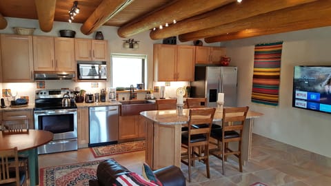 Casita Great Room Kitchen, Dining Island, work table