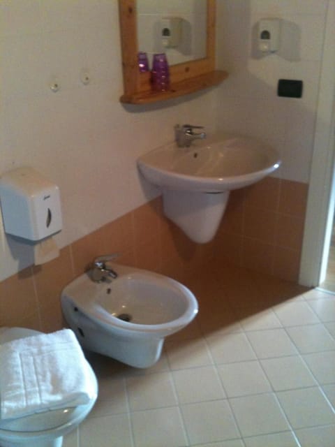 Shower, bidet, towels