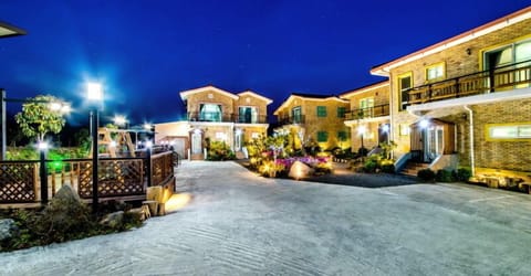 Front of property - evening/night