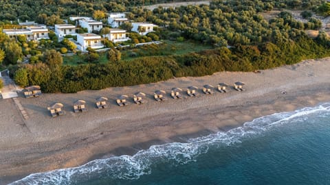 Private beach, sun loungers, beach umbrellas, beach towels