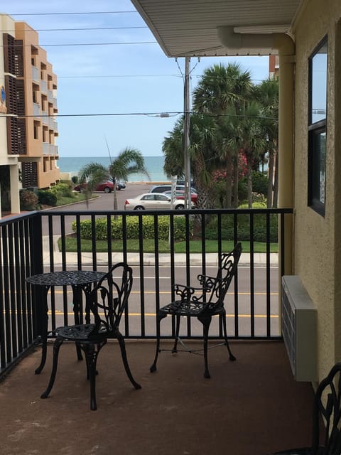 Our view of the gulf from our balcony bistro set
