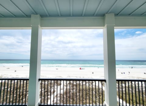 Master bedroom balcony, where stunning views await. 