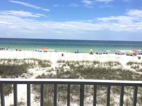 Go down the balcony steps and you are on the most beautiful beach. 
