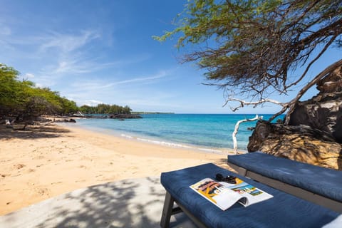 Lounging on the beach side patio, aka " the Pai Pai".
