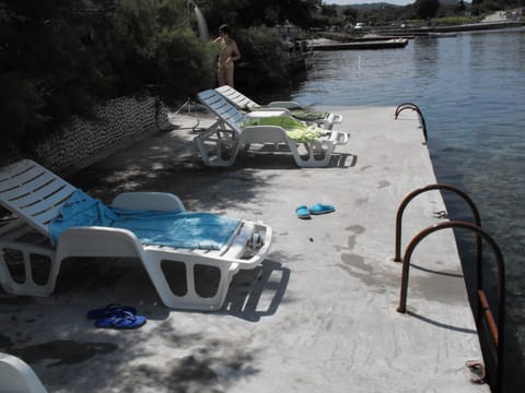 Beach under the house