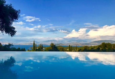 view across the pool