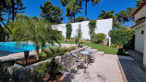 Saltwater pool and private garden in the back