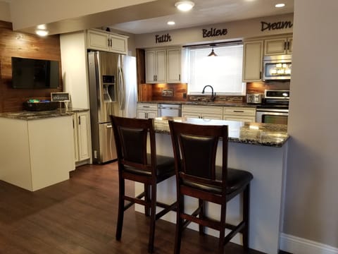Open kitchen area