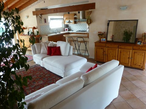 living room with 2 sofas