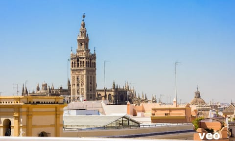 View of La Giralda - Cathedral of Seville.