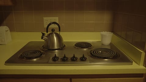 Stove Top with tea kettle 
