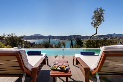 Panoramic Villa, 2 Bedrooms, Private Pool, Bay View | Egyptian cotton sheets, premium bedding, in-room safe, desk