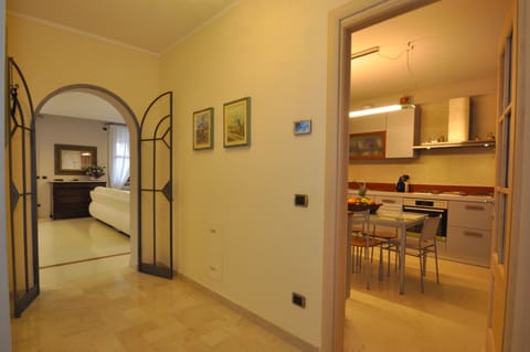 kitchen and living room