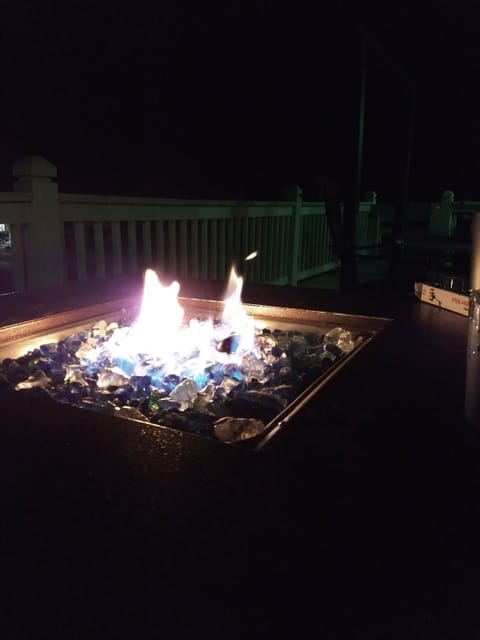 Fire pit for cozy evenings with your favorite beverage or s'mores family fun!!