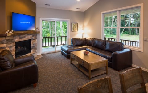 Luxury Cottage, 2 Bedrooms, Fireplace | Living area | Flat-screen TV