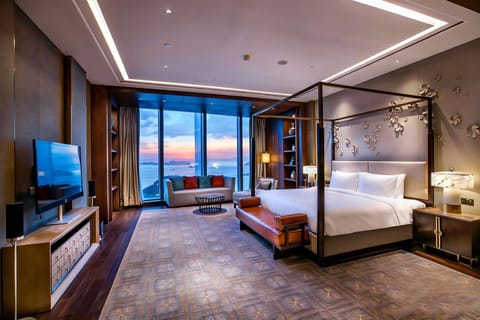Presidential Suite, Multiple Beds, Harbor View | Premium bedding, minibar, in-room safe, desk