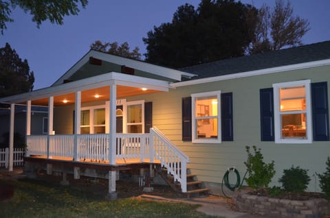 Front of House at night