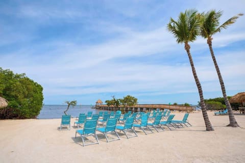 Private Pocket Beach with Loungers and Pier overlooking the Atlantic Ocean