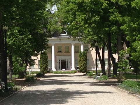 The front of Marcus Daly Mansion "Riverside"