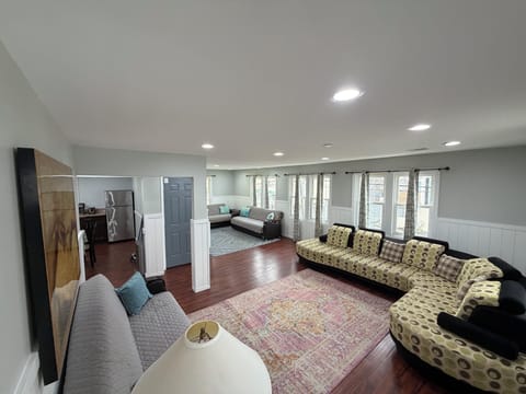 Luxury Apartment, 4 Bedrooms, Patio, City View | Living area | 40-inch flat-screen TV with cable channels, TV