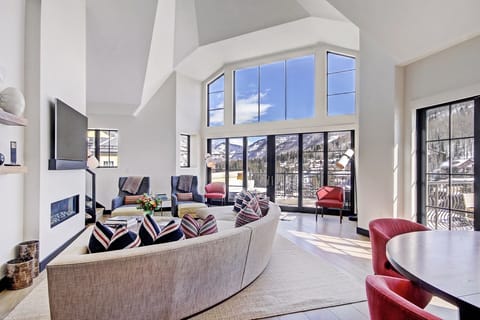 Condo, 5 Bedrooms | Living area | Flat-screen TV, fireplace, video-game console, DVD player