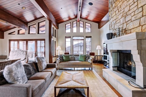 House, 5 Bedrooms | Living area | Flat-screen TV, fireplace, DVD player