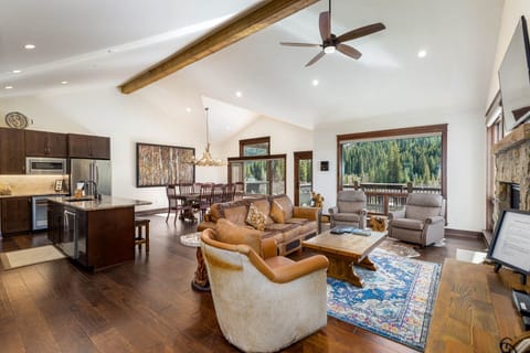 Townhome, 3 Bedrooms | Living area | TV, fireplace