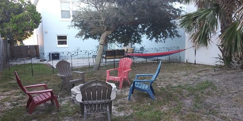 fire pit and hammock for your use