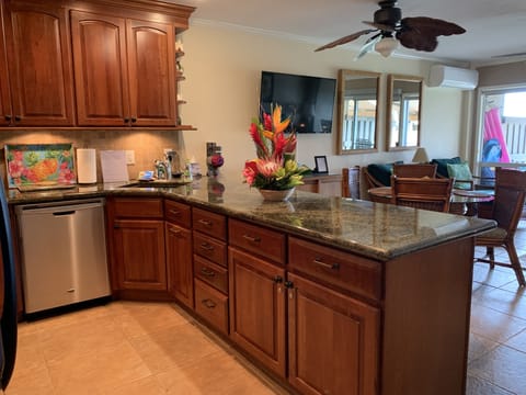 Even when you are cooking, you are in the middle of the action.
