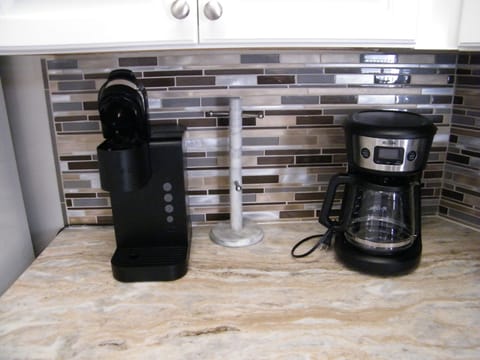 Brew a Krieg coffee or a 12-cup pot of coffee both are available.