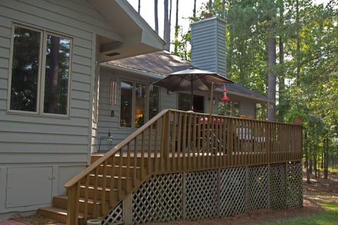 Relax on the Back Deck complete with grill and patio set