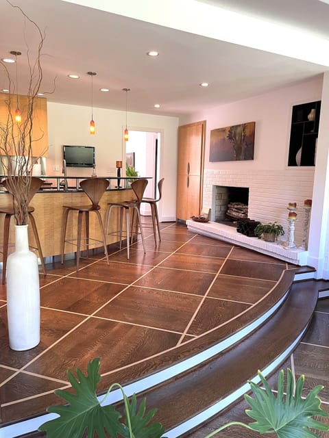 Kitchen fireplace