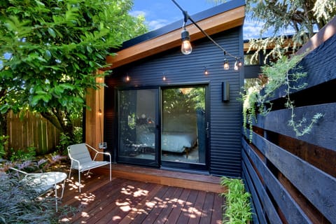 fully private and lovely guest home with private deck and dimmable lights