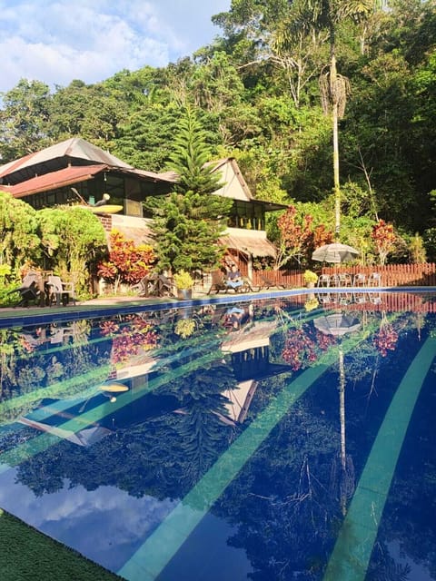 Family Room, Multiple Beds, Private Bathroom, Pool View | Living area