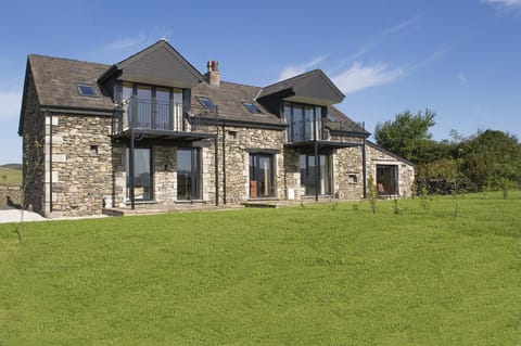 Rear of cottages and garden
