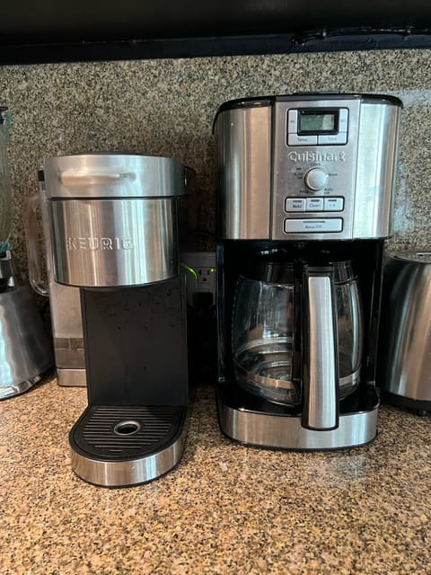 Keurig coffeemaker and a drip coffee maker too.