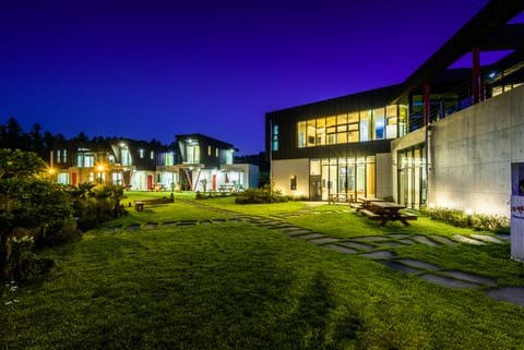 Front of property - evening/night