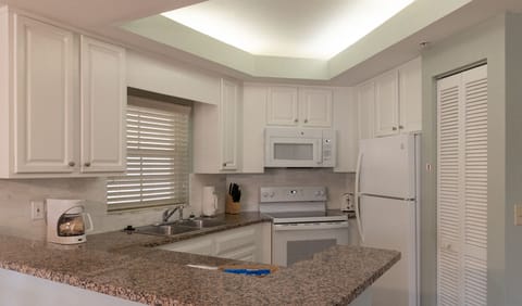 Mini-fridge, microwave, stovetop, dishwasher