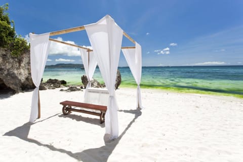Outdoor wedding area