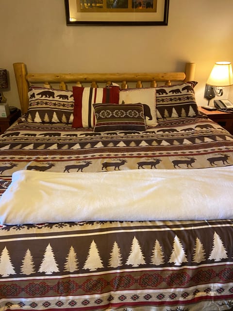 headboard in main bedroom