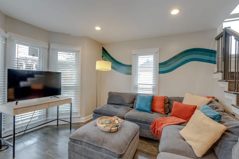 Relaxing living space designed for comfort and gathering