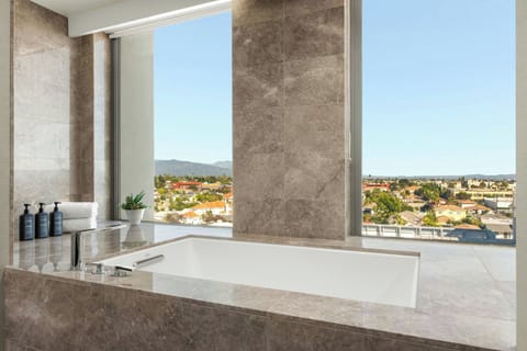 Executive Suite, 1 King Bed with Sofa bed | Bathroom | Shower, rainfall showerhead, free toiletries, hair dryer