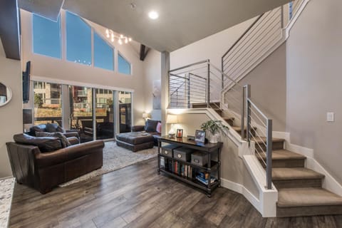 beautifully designed great room w/ elegant upgrades throughout the townhouse.