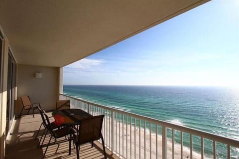 Can you imagine the sunsets from this huge balcony?